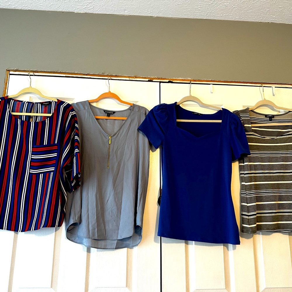 (4) Women’s Express shirts size medium